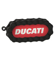 Ducati Marka Motosiklet İçin Zincir Detaylı Motosiklet Anahtarlığı