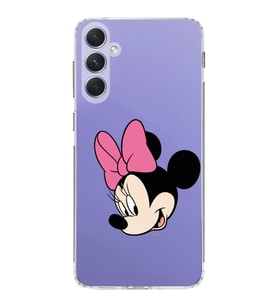 Samsung Galaxy A54  Kamera korumalı Kapak Minnie Mouse Tasarımlı  Şeffaf Kılıf