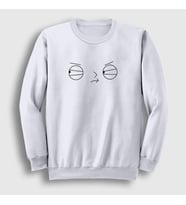 Presmono Unisex Beyaz Face Stewie Griffin Family Guy Sweatshirt 300230tt