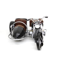 Dekoratif Metal Motosiklet Sepetli