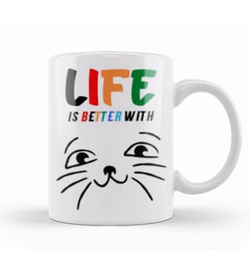 Funny Cat Lover Gifts For   Men Kids Kupa Bardak Porselen