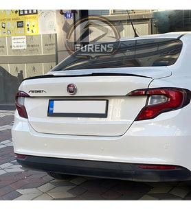 Fiat Egea Bagaj Üstü Yarasa Spoiler Piano Black 2015-2023 Uyumlu