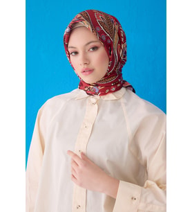Belli %100 Twill İpek Eşarp 4111D 40