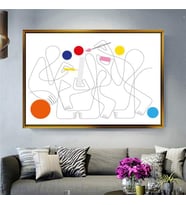 Altın Çerçeveli dekoratif tablo l285 (Gold)