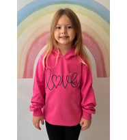 Breeze Kız Çocuk Sweatshirt Nakışlı Yazı Baskılı 2-6 Yaş, Pembe