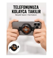 Mey İthalat® Telefon Soğutucu LED Işık Efektli Power Aparatlı Sessiz ve Taşınabilir Model Yeni