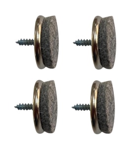 Metal Vidalı Lüks Keçe 22 Mm.-8 Adet