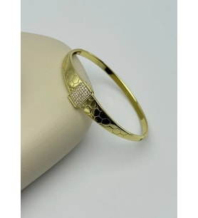 Xuping Gold Kare Taşlı Kelepçe 25-xpke19