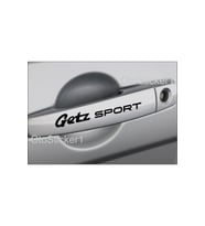 Hyundai Getz İçin Uyumlu Aksesuar Sport Kapı Kolu Sticker Set 8 Ad 13*1 Cm