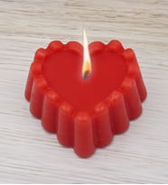BK Gift El Yapımı Kokulu Kalp Mum, Sevgiliye Hediye