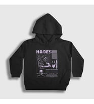 Presmono Unisex Çocuk Siyah Master Of The Underworld Hades Kapüşonlu Sweatshirt 486108tt