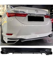 Toyota Corolla Custom Arka Ek Difüzör Siyah Plastik 2013 2014 2015 2016 2017 Arka-difizör-bodykit-ek