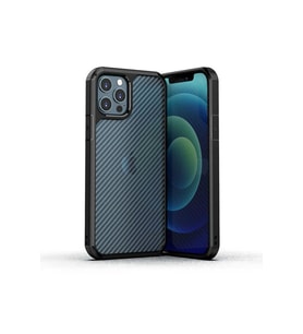 Apple iPhone 12 Pro Max Uyumlu Kılıf Zore İnoks Kapak (Siyah)