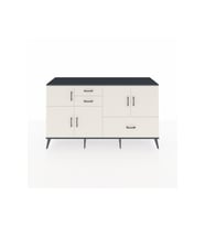 Hyperion Konsol 5 Raflı 3 Çekmeceli 5 Kapaklı 176x44x99 Antrasit-Aytaşı