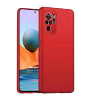 Microsonic Matte Silicone Xiaomi Redmi Note 10S Kılıf Kırmızı