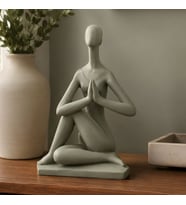 Zen Meditasyon Figürlü Dekoratif Biblo - Ada Yeşili