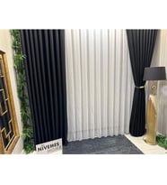 Lexroo Keten 1/3 Sık Pileli Yeni Sezon Tül Perde 250 X 250