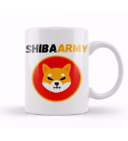 Shiba Inu Coin To The Moon SHIBARMY Kupa Bardak Porselen