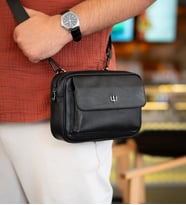 Giesto Hakiki Deri Kişiye Özel İsim Baskılı El Çantası