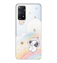 Redmi Note 12 Pro 4G Uyumlu Sevimli Köpek Desenli Şeffaf Telefon Kılıfı
