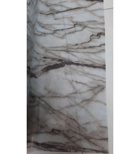 Mermer Desenli Şeffaf Masa  Örtüsü 80 CM X 80 CM