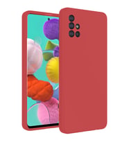 Samsung Galaxy A31 Kılıf Nano İçi Kadife Silikon - Kiremit