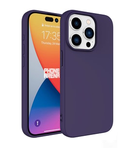 Apple iPhone 15 Pro Max Kılıf LSR Lansman Kılıf (Koyu Mor)