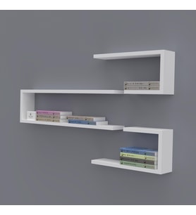 Kenzlife kitaplık nevres 060*100*20 byz duvar rafı
