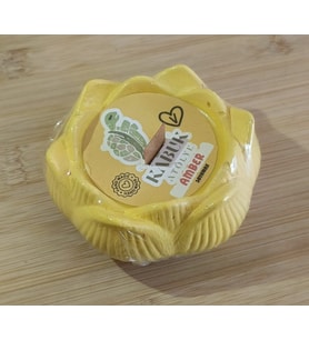 Lotus Tasarım Taş Saksıda Soya Wax Mum - 6 Farklı Renk & Koku Seçeneği