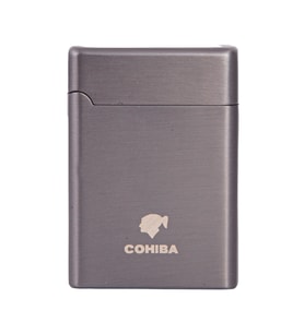 Cohiba Çift Torch Pürmüz Gunmetal Metal Puro Çakmağı