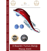 #MasajAleti Vücut Rahatlatıcı Kan Dolaşımı Hızlandırıcı Etkili 3 Başlıklı Yunus Balığı Masaj Aleti