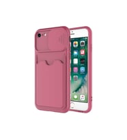 Apple iPhone SE 2020 Uyumlu Kılıf Zore Kartix Kapak (Koyu Mor)