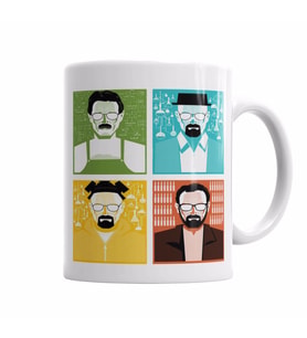 Fases Walter White  Breaking Bad Kupa Bardak Porselen