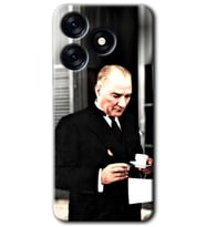 Tecno Spark 10 Pro Kılıf HD Desen Baskılı Kılıf - Atatürk Türk Kahvesi