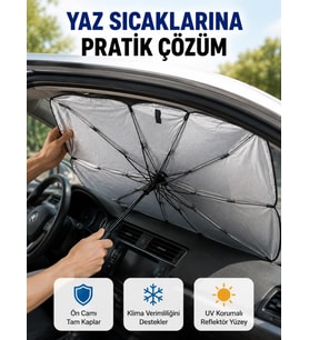 Katlanabilir Oto Güneşlik – UV Koruma ve Isı Yalıtımı Yeni Nesil
