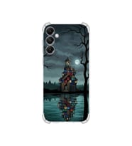 PrintiFy Samsung Galaxy A05s ile Uyumlu Simya Serisi Gölge Ve Cam Tasarımlı Uv Baskılı Köşe Korumalı Antişok Kılıf