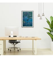 Claude Monet Nilüferler Kara Kedi Posteri-Çerçevesiz