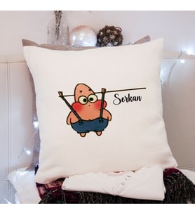 Sünger Bob & Petrick Tasarımlı Yastık Kişiye Özel