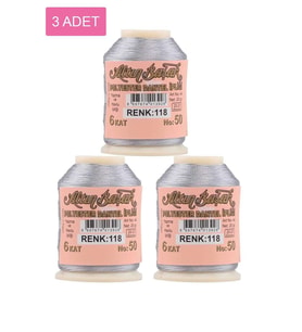 3 Adet Altınbaşak Oya ve Dantel İpi 20 gr - Royaleks - No: 118