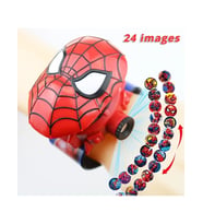 Spiderman Örümcek Adam Projeksiyonlu Saat 24 Farklı Karakteri Duvara Yansıtır