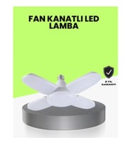 Mey İthalat® Katlanabilir 4 Kollu LED Ampül 60 Watt 6000 Lumen Beyaz Işık