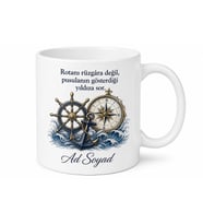 Gemi Kaptanı Okyanus Rota Belirleme Liman Kupa Bardak Denizci Hediye