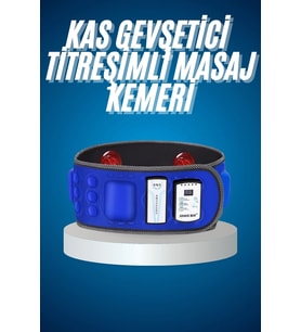 Titreşimli Kas Gevşetici Masaj Kemeri Zayıflama Aleti Bel Bölge Sırt Masaj Aleti
