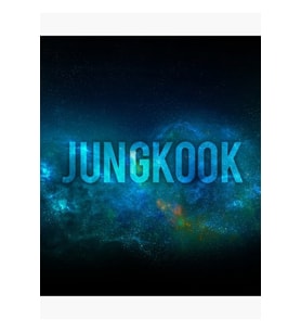Jungkook Uzay Tablo Ahşap Poster Dekoratif Kod4094