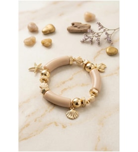 AKRİLİK TASARIM CHARM LASTİK BİLEKLİK