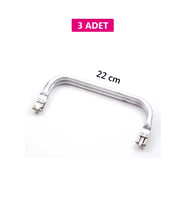 Gizli Metal Çanta Bursu - 3 Adet - 22 cm - Metal Çanta Aparatı Çanta Aksesuarı