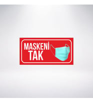 Maskeni Tak 20x10 21x28 Arkası Sticker