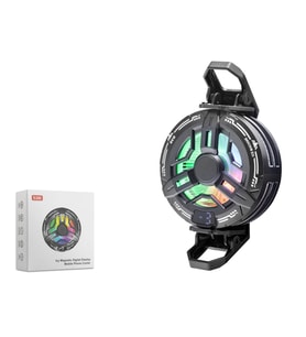 Manyetik Klipsli Telefon Soğutucu Fan Rgb Isı Göstergeli Siyah S38