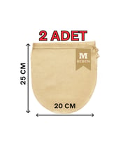 25x30 cm 2 Adet Organik Pamuk Süzme Kesesi Süt Bezi Çok Amaçlı Kese Süt Bezi Yoğurt Peynir