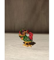 Swarovski Taşlı Horoz Mücevherlik / Dekoratif Biblo (Beyaz)